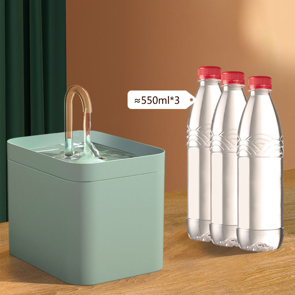 Automatic Cat Water Fountain Auto Filter USB Electric Mute Cat Drinker Bowl 1.5L Recirculate Filtring Drinker For Cats Pet Water Dispenser - Image 2