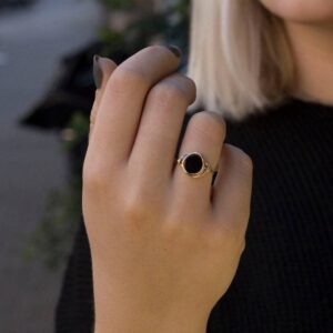 Crystal Handmade Multi-color Stone Color Retaining Ring
