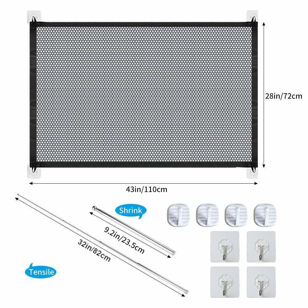 Pets Dog Cat Baby Safety Gate Mesh Fence Magic Portable Guard Net Stairs Doors - Image 10