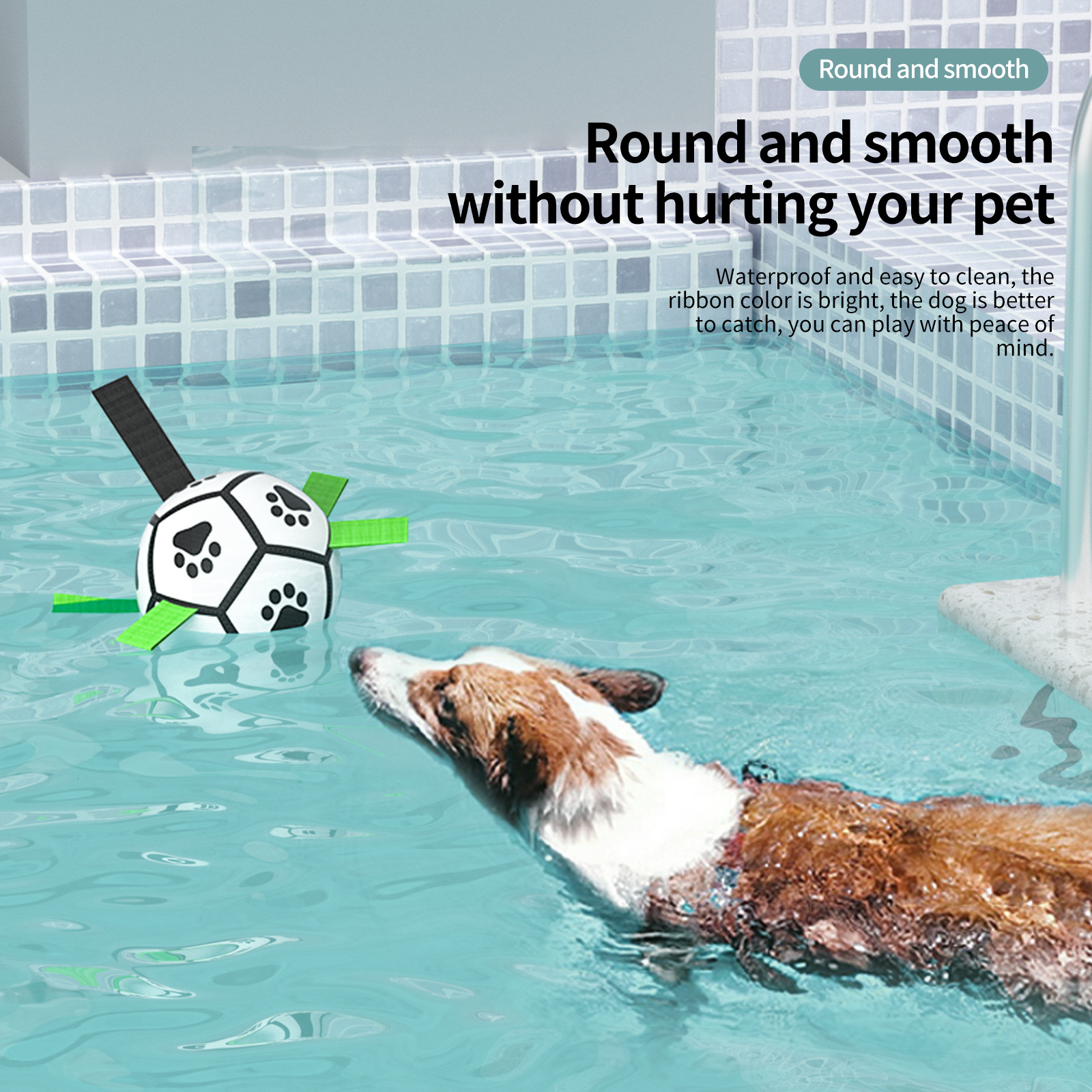 Interactive Dog Football Toy Soccer Ball Inflated Training Toy For Dogs Outdoor Border Collie Balls For Large Dogs Pet Supplies - Image 3