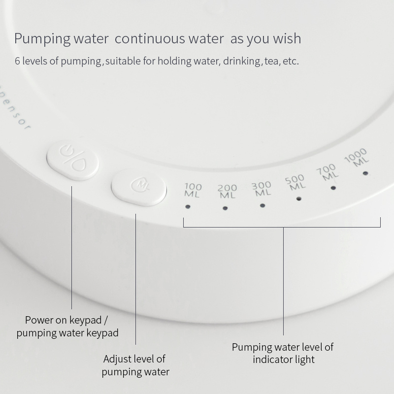 Desk Dispenser Electric Water Gallon Automatic Water Bottle Dispenser Rechargeable Water Dispenser - Image 10