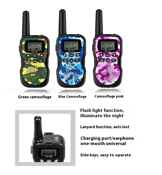 Electronic Products Outdoor Camouflage Children's Handheld Toy Walkie-talkie - Image 6