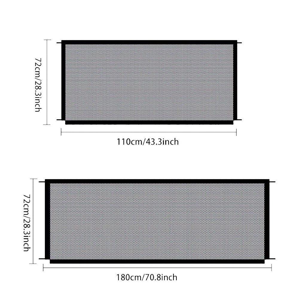 Pet Dog Fence, Foldable Isolation Net, Dog Safety Protection Fence, No Drilling Required Household Pet Isolation Fence, Balcony Dog And Cat Isolation Net Fence, Indoor Obstacle Safety Protection - Image 6