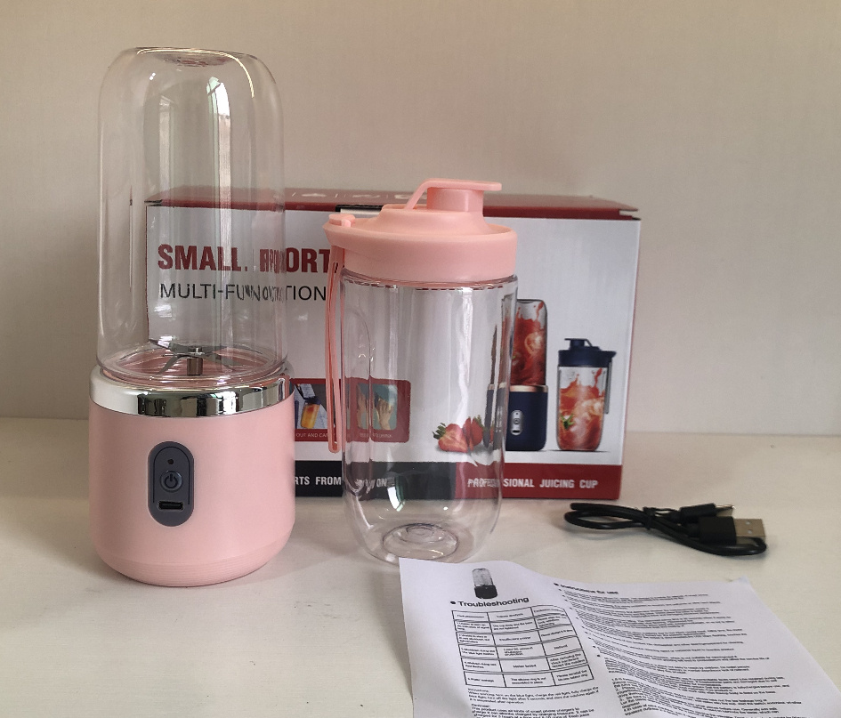 6blade Portable Blender Mini Juicer Cup Extractor Smoothie USB Charging Fruit Squeezer Blender Food Mixer Ice Crusher Portable Juicer Machine - Image 9