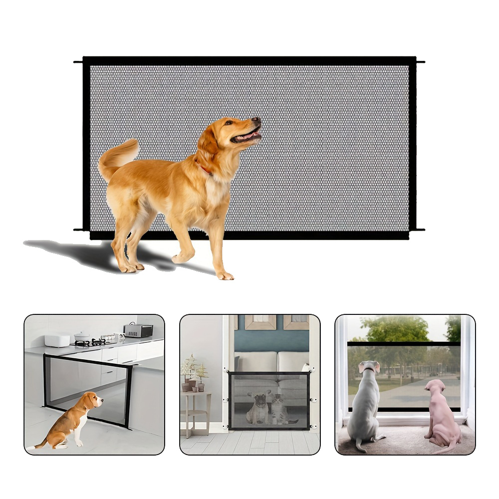 Pet Dog Fence, Foldable Isolation Net, Dog Safety Protection Fence, No Drilling Required Household Pet Isolation Fence, Balcony Dog And Cat Isolation Net Fence, Indoor Obstacle Safety Protection - Image 10